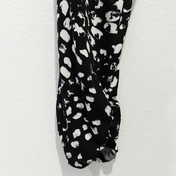 Peyton Jensen Strapless Jumpsuit Womens M Black White Abstract Print Chic NWT - Picture 10 of 12